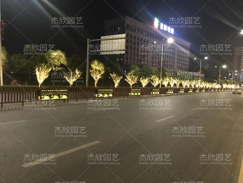 道路發(fā)光花箱，提亮街景